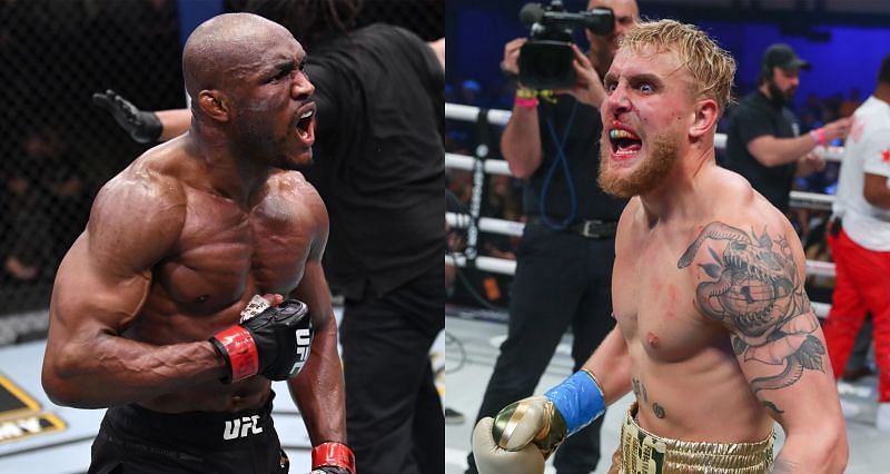 Kamaru Usman (Left) and Jake Paul (Right)