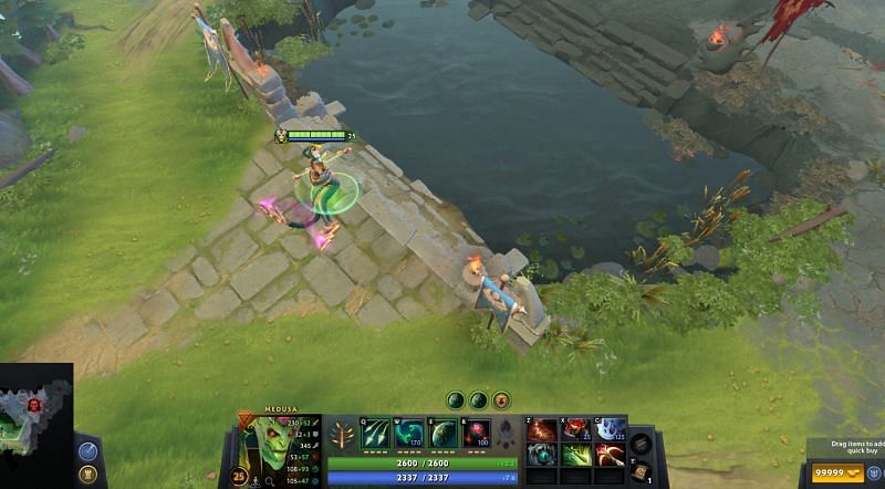 Six slotted Medusa with the MoM build (Image via Valve)