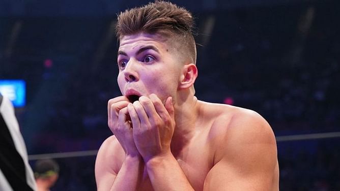 Sammy Guevara shows his nasty gash after the brutal Blood & Guts match on AEW Dynamite
