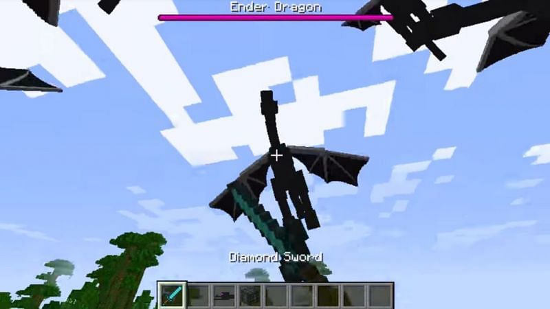 Ender Dragon ready to attack (Image via mcpedb)