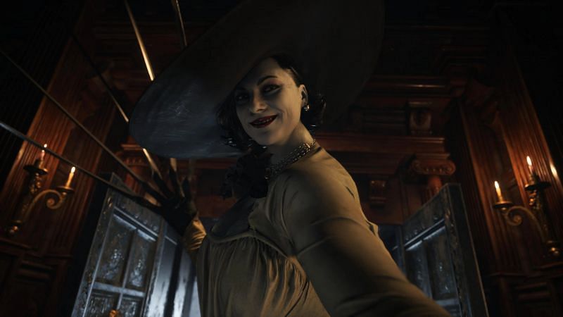 Lady Dimitrescu has propelled Resident Evil Village&#039;s popularity to new heights (image via Capcom)