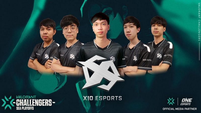 The X10 Esports roster will represent the South East Asia region (Image via VCT SEA playoffs)