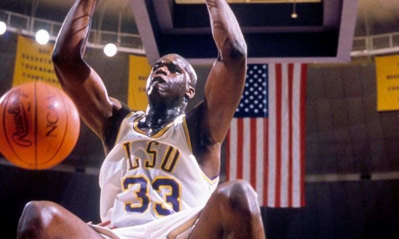 Shaquille O&#039;Neal with the LSU Tigers