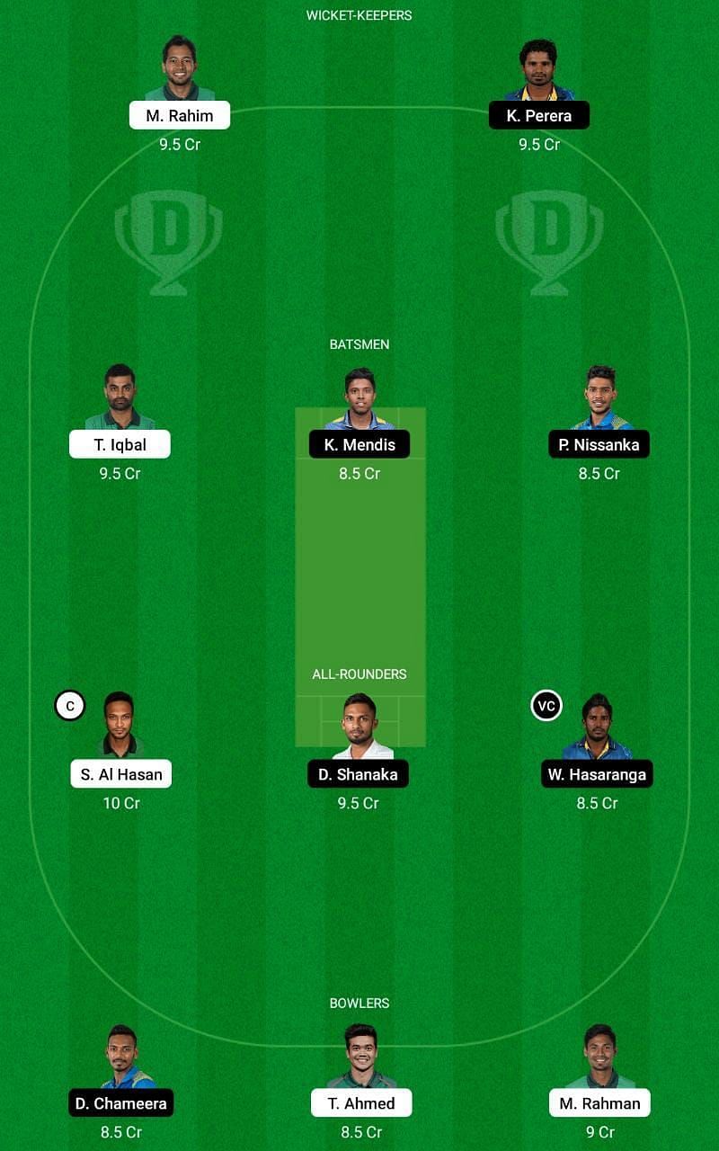 BAN vs SL 1st ODI Dream11 Tips