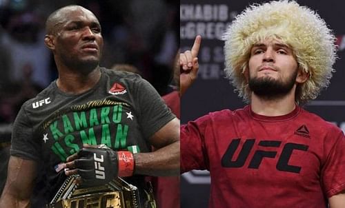 Kamaru Usman (left); Khabib Nurmagomedov (right)