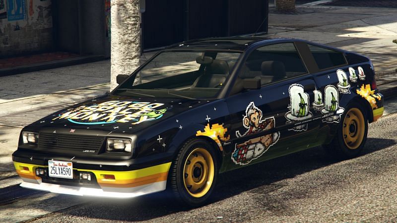 The Go-Go Monkey Blista is an example of a new vehicle tied to a random event exclusive to the Enhanced Edition of GTA 5 (Image via GTA Wiki)