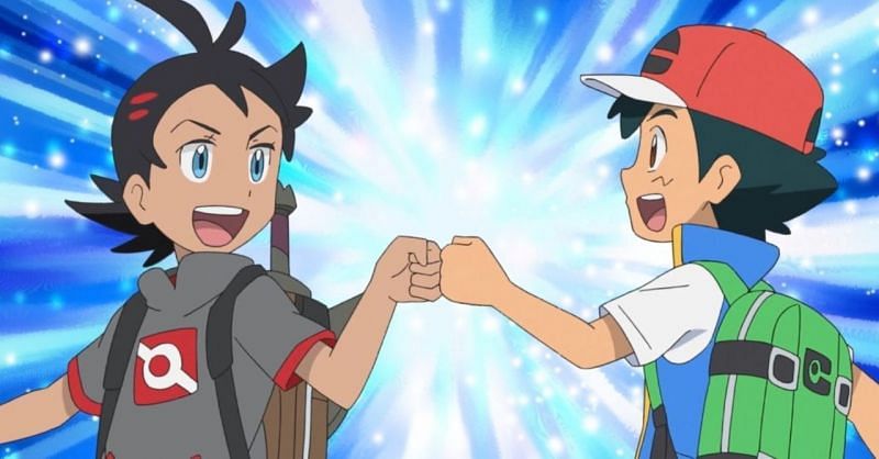 Ash and his friend Goh in the anime (Image via The Pokemon Company)
