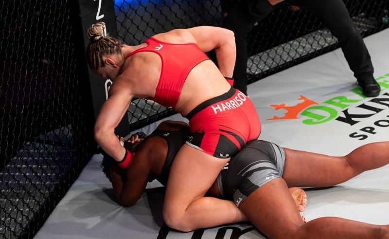 In her most recent fight, Kayla Harrison secured a spectacular TKO victory over Mariana Morais