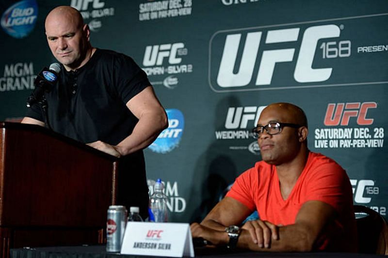 Dana White and Anderson Silva