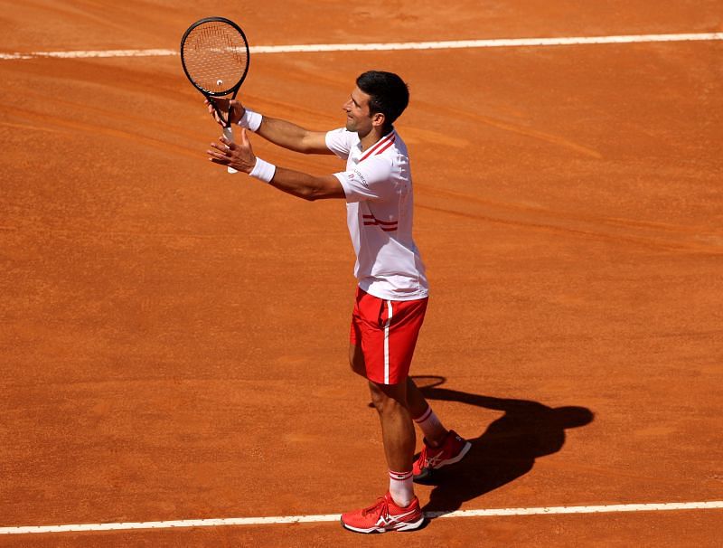 Novak Djokovic after beating Alejandro Davidovich Fokina