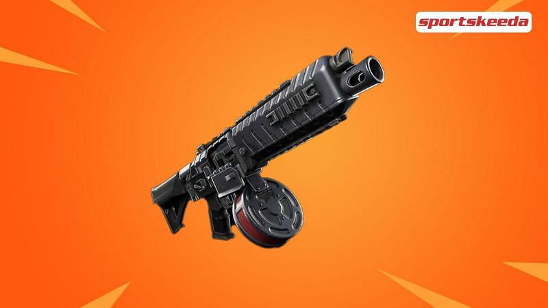 The legendary Drum Shotgun in Fortnite (Image via Sportskeeda)