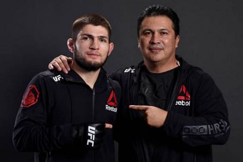 Khabib Nurmagomedov (left); Javier Mendez (right)