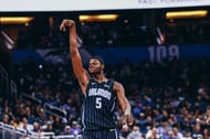 Mo Bamba #5 of the Orlando Magic.