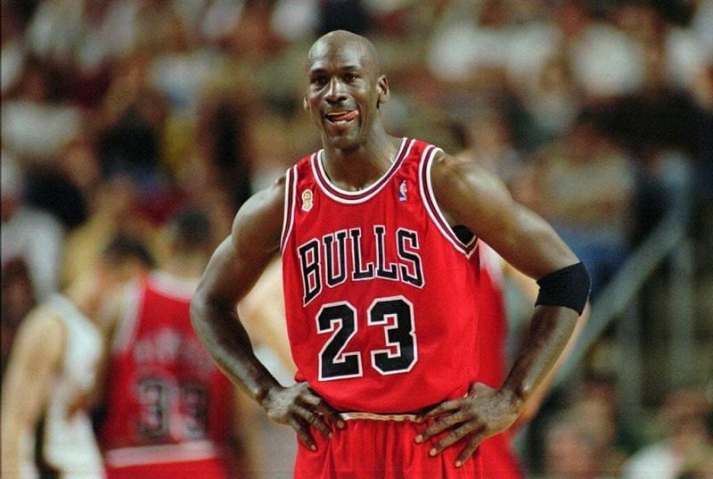 Michael Jordan with the Chicago Bulls