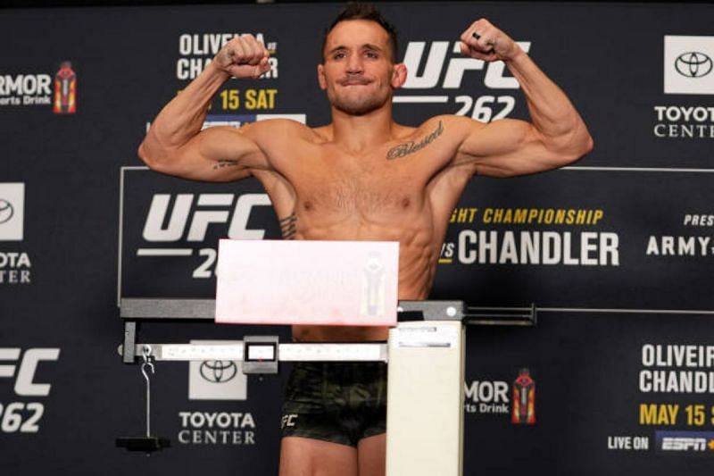 Michael Chandler at the UFC 262 weigh-ins.