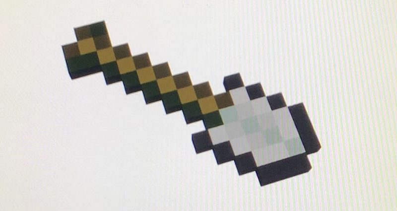 Iron Minecraft Shovel (Image via TurboSquid)