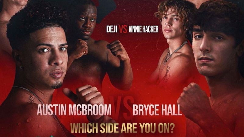 What Are All The Other Fights On The Austin Mcbroom Vs Bryce Hall Fight Card Featuring Youtubers Vs Tiktokers