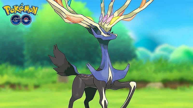 Xerneas makes its debut in Pokemon Go during the Luminous Legends X celebration event (Image via Niantic)