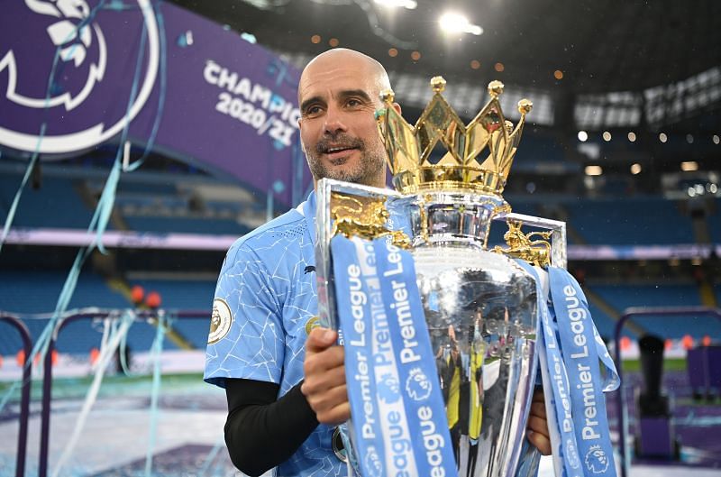 Manchester City manager Pep Guardiola. (Photo by Michael Regan/Getty Images)