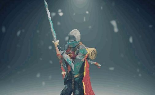 Only half of this amazing Knight (Image via u/Eonli0 on Reddit)
