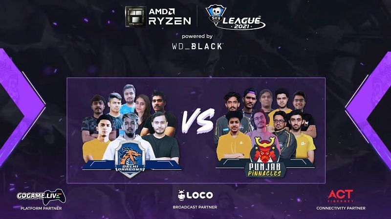 Skyesports Valorant League day 34 matchup (Image via Skyesports)