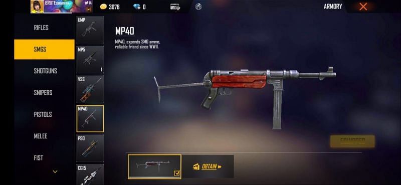 The MP5 is one of the most stable SMG weapons
