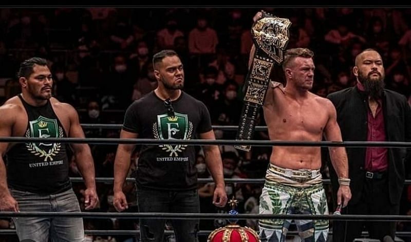 Will Ospreay with the rest of The United Empire
