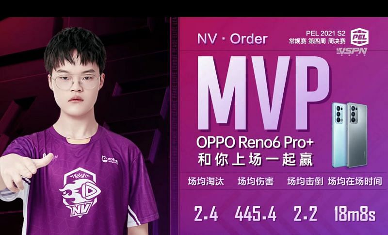 Order was the MVP of PEL Season 2 week 4