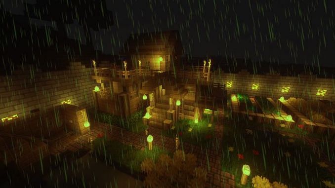What the Toxic Rain mod looks like (Image via pwrdown)