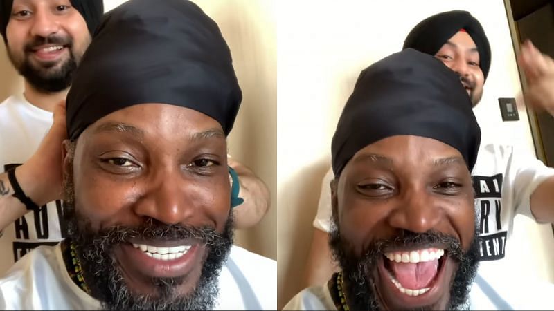 Chris Gayle shared his new look with his fans on Instagram