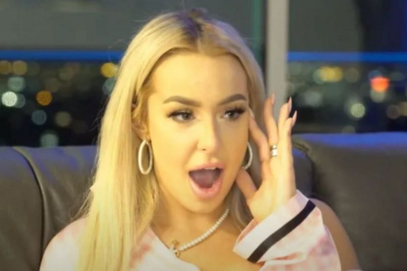 A small brand has accused an influencer of reselling their clothing, and fans allege that it&#039;s Tana Mongeau (Image via Yahoo)