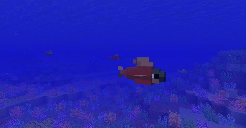 Fish with a mod (Image via skins-Minecraft)