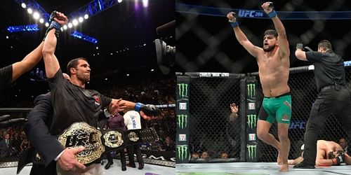 Luke Rockhold (left) and Kelvin Gastelum (right)