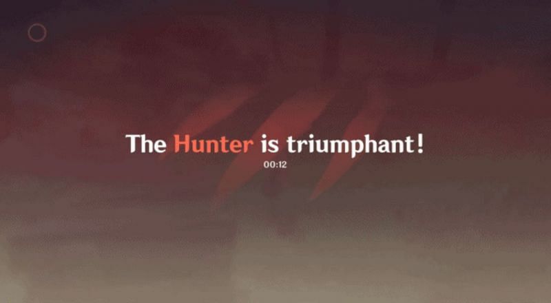 Team Hunter winning (Image via miHoYo)