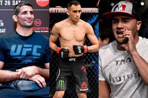 Beneil Dariush (left), Tony Ferguson (center), Eddie Alvarez (right)