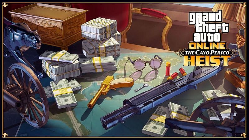 Imagine doing the Cayo Perico Heist with a friend on another platform (Image via Rockstar Games)