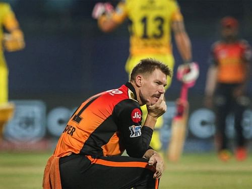 David Warner was replaced as SRH captain and dropped from the playing XI vs RR (Image source IPL)