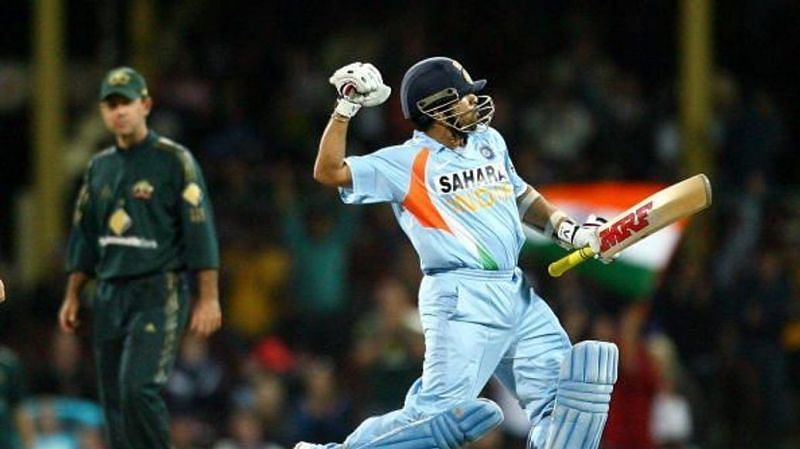 Sachin Tendulkar also scored his first ODI century in Australia during the 2007-08 CB series