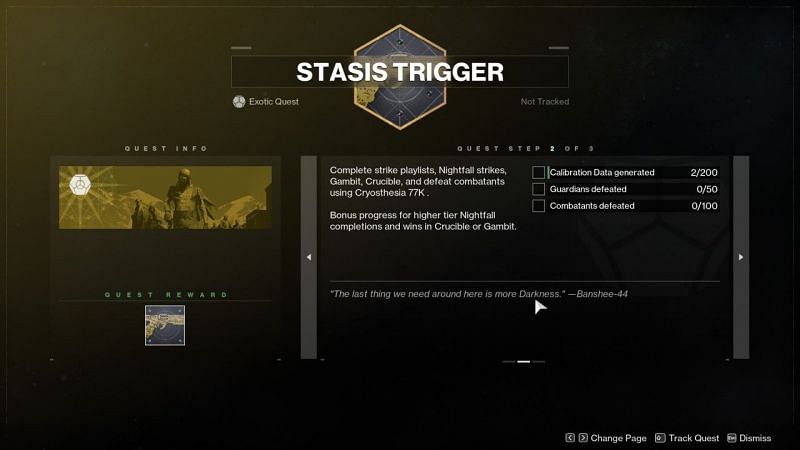 The second part of the Destiny 2 Cryothesia 77k catalyst mission. Image via Attackofthefanboy