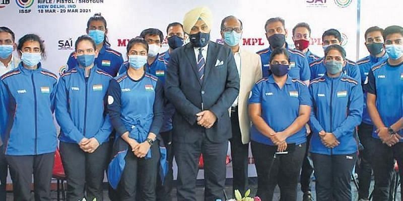 Indian shooters gearing up for Tokyo Olympics. (Source: NRAI)