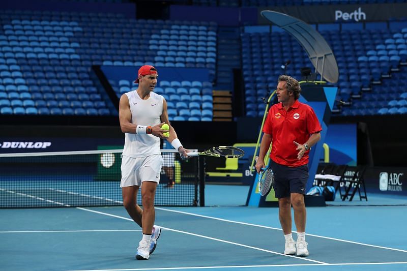 Rafael Nadal with Francisco Roig