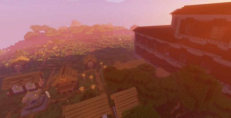 What a beautiful view! (Image via Minecraft)
