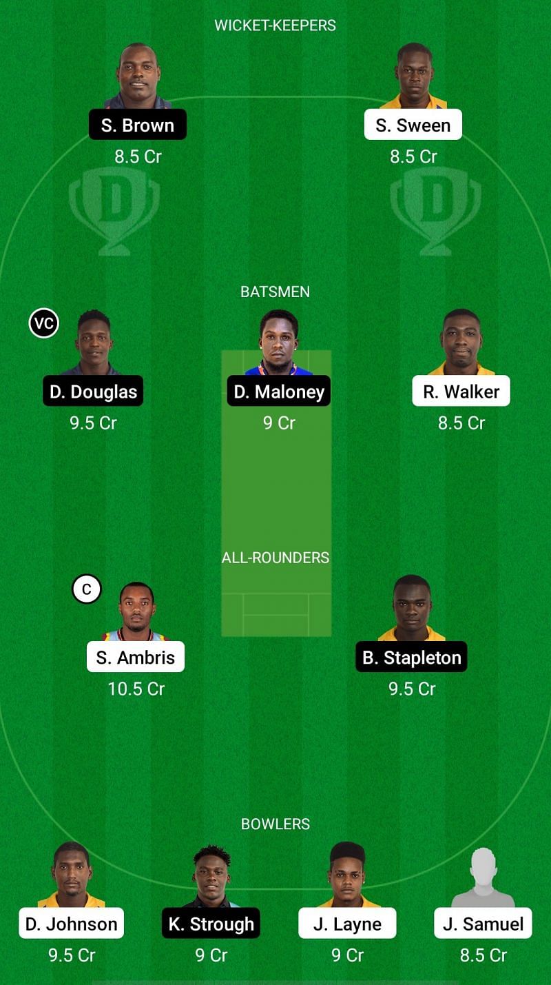 SPB vs LSH Dream11 Fantasy Suggestions - Vincy Premier League T10