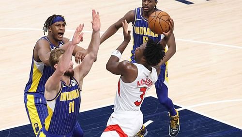 The Toronto Raptors and the Indiana Pacers will face off at Amalie Arena on Sunday