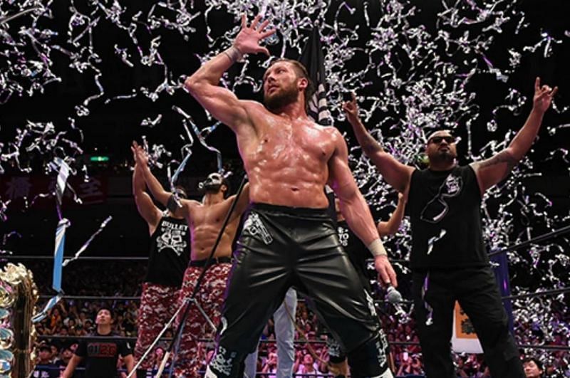 Kenny Omega with the Bullet Club
