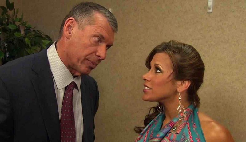 Vince McMahon and Mickie James