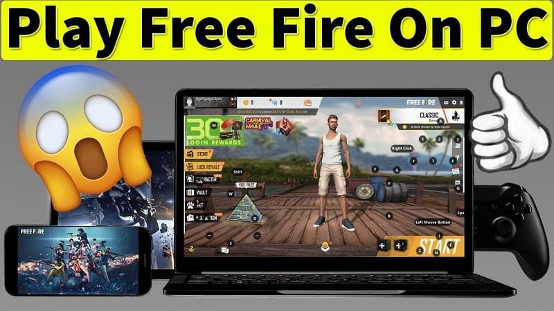 How to play free fire in laptop