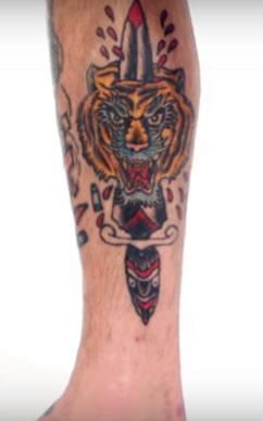 Cody Garbrandt tribal tiger tattoo