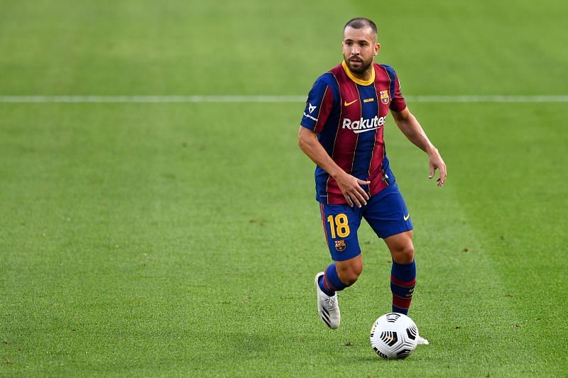 Jordi Alba made the most assists in the 2020-21 for Barcelona in La Liga, after only Lionel Messi.