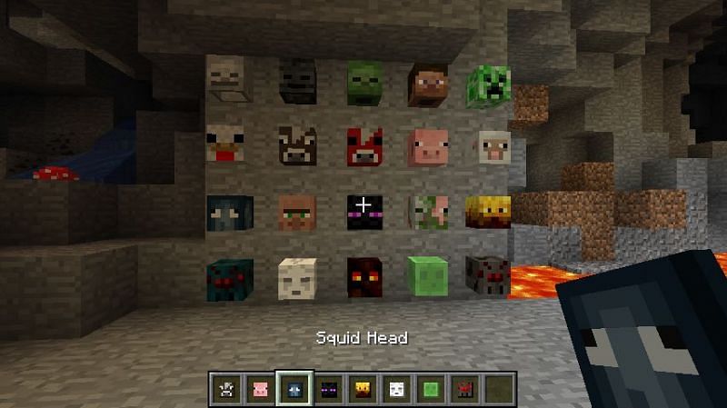 Mob head display (Image via minecraftforum)